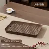 Nueva Bandeja Rectangular de Drenaje Estilo Chino, Portavasos para Sala de Estar, Bandeja para Tazas de Agua, Bandeja de Té para el Hogar, Estante de Almacenamiento para Tazones y Palillos de Cocina