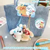 Chaveiro de Pelúcia de Cachorro Usando Óculos com Design Original de Artista, Fofo e Adorável Pingente de Bolsa de Cachorro Suprimento de Presente