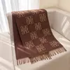Bufanda de Imitación Cachemir con Patrón Vintage para Mujer, Chal Cálido de Otoño e Invierno, Doble Uso con Borlas Largas, Ropa de Abrigo de Moda de Gama Alta