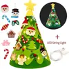 Venta Directa Transfronteriza Más Vendido Árbol de Navidad de Fieltro DIY Árbol de Navidad de Dibujos Animados de Fieltro para Niños Decoraciones Festivas Venta al por Mayor