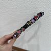 Elegante hairpin das mulheres quebrado faixa de cabelo tecelagem e acabamento artefato hairpin headband lateral cocar testa cabelo quebrado acabamento de cabelo