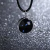 Gema del Tiempo Luminosa Collar 12 Constelaciones para Mujer Estilo Coreano Simple Estudiante Estilo Mori Fresco Cadena Clavícula Colgante de Vidrio