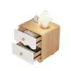 Mesita de noche Estilo Vintage Crema Nuevo 2025 Popular Simple Gama Alta Dormitorio Moderno Pequeño Almacenamiento Gabinete de Mesita de Noche