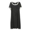 Vestido Longo de Renda Floral Estilo Doce para Mulheres Plus Size Inno Verão Novo Estilo Afina a Cintura 252624