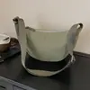 Bolsa de Algodón Puro Estilo Japonés de Capas Color Sólido Forma de Empanada para Mujer 2025 Nueva Bolso Cruzado Ligero de un Solo Hombro de Lona Bolso de Axila
