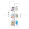 Suporte Rotativo para Postais e Cartões, Suporte Rotativo de Quatro Lados para Cartões de Cumprimentos, Rack de Armazenamento de Natal, Prateleira Removível
