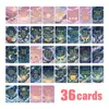 Tarjetas de Cielo Estrellado de Ensueño de Nuevo Modelo Transfronterizas de 36 Piezas con Texto Inspirador y Motivacional, Tarjetas de Bendición, Tarjetas Decorativas con Adhesivo Fuerte, Se Pueden Escribir a Mano