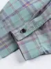 Camisa de Manga Larga a Cuadros Nanxia de Verano Protectora del Sol, Diseño Unisex, Estilo de Nicho, Corte Holgado, Camisa de Moda