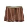 Roupa Íntima Masculina Jacquard de Renda Seda Gelo, Novo Estilo de Verão, Respirável, Fina, Secagem Rápida, Confortável Boxer Brief