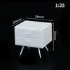 Mesa de areia modelo de construção móveis domésticos cama mini cama casa de boneca móveis decoração modelo móveis 1::25 Móveis