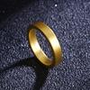 Anillo de oro arena de larga duración que no se desvanece, anillo de pareja moderno para hombres y mujeres, anillo de cobre vintage, anillo liso artificial esmerilado, venta al por mayor transfronteriza