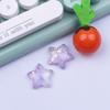 Nuevos y creativos pendientes de resina con forma de estrella de cinco puntas con degradado para bolso de teléfono móvil, colgantes decorativos para muñecas, venta al por mayor