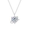 Collar de amor de vía estelar de noria para mujer Plata de ley S925 no se decolora todo lo combina sentido de alta gama pequeño nuevo estilo chino joyería