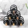 Adornos de Hierro para Botellas de Vino Estilo Europeo, Decoración para el Hogar, Set de Vino, Estante de Vino, Gabinete de Vino Retro Creativo, Adornos