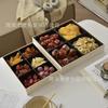 Compre Recipientes de Alimentos, Lanches de Frutas Secas para Uso Diário, Caixas de Madeira Descartáveis, Caixas de Madeira Multiúso com Quatro Compartimentos e Tampas Transparentes, Caixas Bento