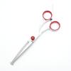 Tesoura para Pet 6 polegadas Tesoura Profissional para Corte de Pelo de Cachorro, Tesoura Curva para Aparar, Tesoura Adelgaçante para Gato, Tesoura para Tosquia de Pet