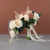 Ramo de novia artificial más vendido a nivel transfronterizo para bodas, sesiones de fotos y decoración del hogar