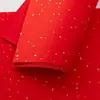 Papel de arroz vermelho especial para recorte de papel A3A4 papel de arroz vermelho dourado papel de estudante meio cozido papel de arroz vermelho macio brilhante dupla face