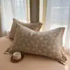 Fundas de almohada de hilo doble capa de algodón puro 2025 nuevas, un par de 48Cmx74Cm algodón fundas interiores para niños