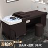 Cama de Champú Terapéutica con Cabezal de Masaje Estilo Tailandés con Circulación de Agua y Vaporización, Especializada para Salones de Peluquería y Salones de Belleza, Cama de Limpieza de Oídos