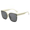Gafas de Sol Retro para Mujer, Gafas de Nieve de Invierno Nuevas de Alta Gama, Gafas de Sol de Moda Trendy para Viajes, Protección Solar con Marco Grande