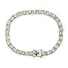 Pulsera de diamantes de una sola fila para hombre, con explosiones en Europa y América, de AliExpress, comercio electrónico. Pulsera de diamantes de una fila de moda.