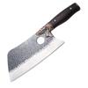 Cuchillo de Cocina de Doble Uso para Cortar y Rebanar Longquan, Acero Inoxidable Forjado con Patrón de Martillo, Cuchillo de Cocina para Cortar Verduras y Carne, Cuchillo para Huesos