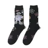 Calcetines de Algodón Personalidad Europea y Americana Esponja Dibujos Animados Cangrejo Jefe Dibujos Animados Dibujos Animados Calcetines Caña Larga Calcetines de Animación Transfronterizos Calcetines para Hombre