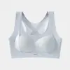 Roupa íntima personalizada para meninas nas fases segunda e terceira da puberdade, adequada para estudantes do ensino fundamental, à prova de choque para esportes, anti-corcunda, regata sem costura