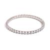 Moda Europea y Americana Diseño Elegante de Nicho Pulsera de Alta Gama Acero Inoxidable Chapado en Oro de 18K Pulsera Creativa Elástica de Circonitas