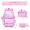 Nueva Mochila Escolar Amazon, Mochila Escolar para Primaria y Secundaria, Set de Tres Piezas, Ligera, Reductora de Peso, Mochila Escolar Impermeable, Mochila para Estudiante