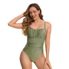 Traje de baño de una pieza estampado para mujer 2025, Traje de baño multicolor, Bikini sexy de Amazon, Traje de baño reductor que cubre el abdomen