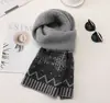Bufanda tejida de mezcla de lana para mujer, cálida y gruesa para invierno, calentador de cuello versátil, bufanda de cuello elegante estilo coreano para hombre