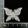 Muñeco gato patata de Guizhou accesorios DIY recuerdo corona de pelo plateada sombrero étnico Miao tocado de cuerno de vaca mariposa sombrero