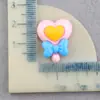 Acessórios para Bolsas e Celulares no Atacado, Chaveiros, Chaveiros de Pirulito, Acessórios para Joias DIY de Resina em Formato de Coração, Doces
