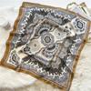 Pañuelo cuadrado pequeño estilo occidental pañuelo de seda pañuelo de seda artificial para mujer pañuelo vintage estampado chal pañuelo para protección solar pañuelo moda corbata banda para el cabello