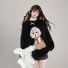Suéter de Tricô de Mohair para Mulheres, Novo Estilo Outono e Inverno, Macio e Sedoso Veludo de Visom Casual Top de Tricô, Curto e Caimento Solto