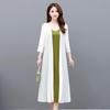 2022 Novo Ice Silk all-match long shawl verão combinando saia top de comprimento médio exterior usar protetor solar chiffon cardigan fino