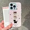 Aplicável à capa de celular iPhone 18 Pro Max Apple 17 Pro fofa à prova de quedas 16 Europeia e Americana 15 Pro Três Gatinhos
