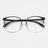 Marco Ovalado Grande Estilo Japonés y Coreano Marco de Gafas para Miopía Ultra-ligero TR90 Hombres y Mujeres Cara Grande Adelgazante Liso Marco de Gafas 7216