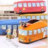 Procesamiento de fábrica al por mayor bolsa estuche para lápices de coche de gran capacidad estuche para lápices de lona creativa prino bus bus