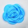 Comércio exterior venda quente 9cm cetim encaracolado tecido borda queimada modelagem flor diy acessórios de cabelo decoração de roupas sapatos e chapéus