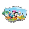 Pegatinas de Pared 3D de Mickey Mouse Transfronterizas para Decoración de Habitación Infantil, Lindas Pegatinas de Pared Autoadhesivas de Mickey y Minnie para Guardería