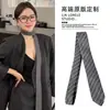 Corbata de Puntos Borgoña Coreana Estilo Retro Old Money Celebridad de Internet Bufanda Versátil Cinturón Accesorio de Cuello de Moda Casual de Múltiples Usos