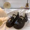 Zapatos de Cuero Gruesos Estilo Británico Retro Marrones para Niñas 2026 Primavera Nuevos Zapatos JK Estilo Japonés Mary Jane para Combinar con Faldas