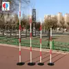 Base de Hierro Fundido Tubo de Acero Forma de Serpiente Bastones para Correr Bastones de Práctica para Conducir sobre Obstáculos Baloncesto Fútbol Bastones de Slalom Bastones Marcadores