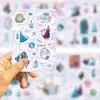 8 Adesivos Guka Congelados Anime Manual DIY Cartão Pequeno Decoração de Capa de Celular Adesivos Atacado Ins Transfronteiriço