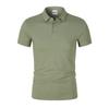 190g 40 Unidades Gelo Íon Cor Sólida Colarinho de Camisa Manga Curta Camisa Polo Logotipo Personalizado Estampado Uniforme de Classe Camisa Cultural Confortável