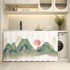 Mesa de Lavar Montanha da Mesa Pintura a Tinta Cortina de Sombra Armário Diversos Estilo Chinês Estilo Nacional Cortina Feia Prateleira de Armazenamento de Cozinha Cortina de Poeira