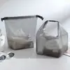 Bolsa de playa de PVC de gran capacidad, transparente, para viajes, cosméticos, almacenamiento multifuncional.